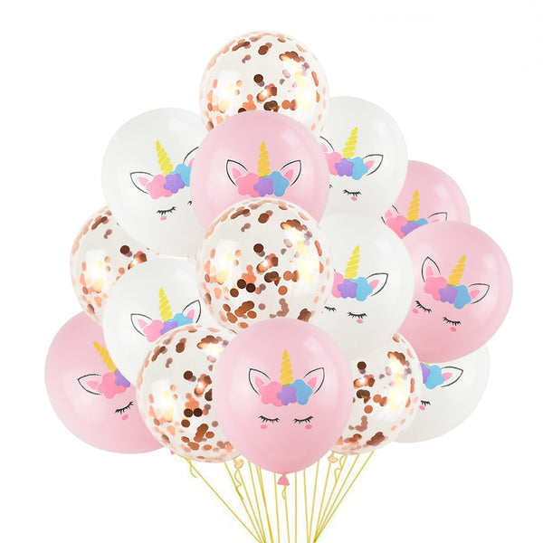 Ballons de Baudruche Licorne - Pack de 15