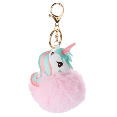 Porte-Clés Licorne avec Pompon