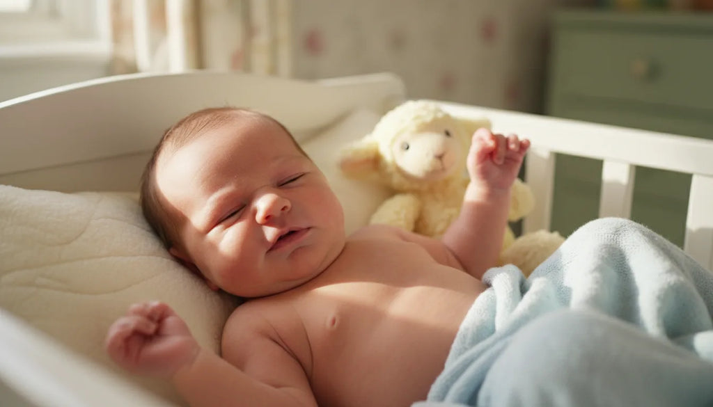 Bébé grogne et se tortille en dormant : que signifient ces bruits ?