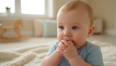 Bébé 3 mois bave et mange ses mains : décryptage de ce comportement