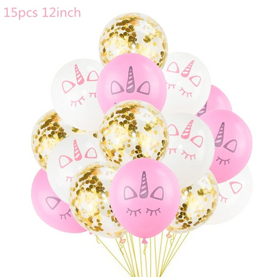 Ballons de Baudruche Licorne - Pack de 15