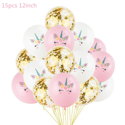 Ballons de Baudruche Licorne - Pack de 15