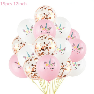 Ballons de Baudruche Licorne - Pack de 15