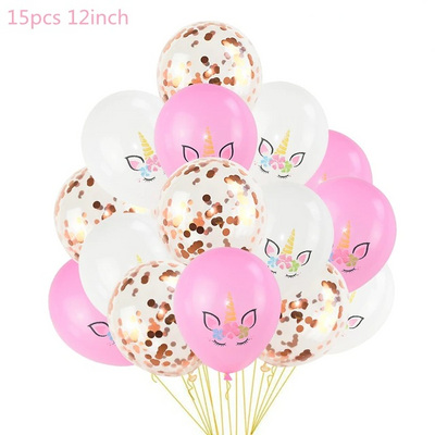 Ballons de Baudruche Licorne - Pack de 15