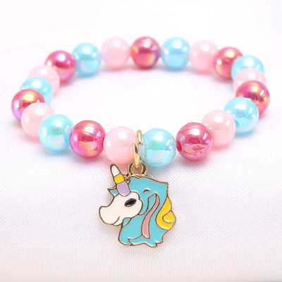 Bracelet Licorne avec Perles Colorées