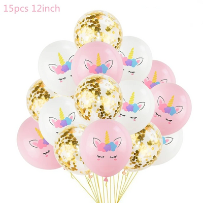 Ballons de Baudruche Licorne - Pack de 15