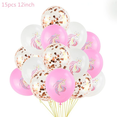 Ballons de Baudruche Licorne - Pack de 15
