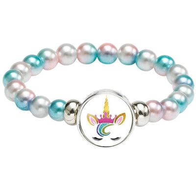 Bracelet Licorne Perles Multicolores