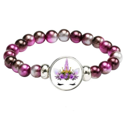 Bracelet Licorne Perles Multicolores