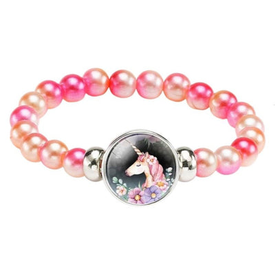 Bracelet Licorne Perles Brillantes