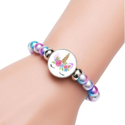 Bracelet Licorne Perles Multicolores