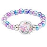 Bracelet Licorne Perles Brillantes