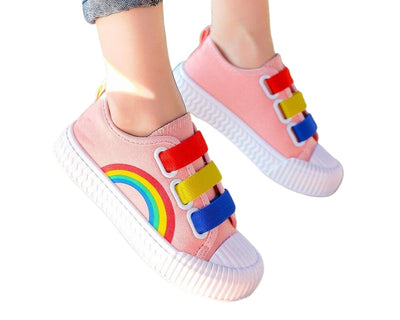 Chaussures Licorne Arc-En-Ciel avec Fermeture Velcro