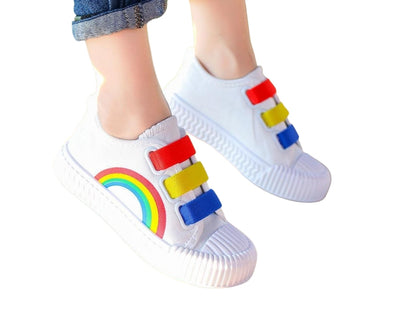 Chaussures Licorne Arc-En-Ciel avec Fermeture Velcro