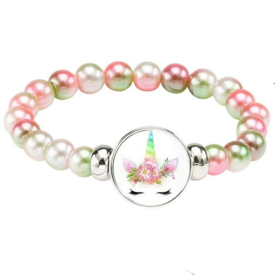 Bracelet Licorne Perles Multicolores