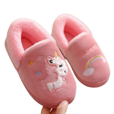 Chausson Licorne Fille Avec Etoiles