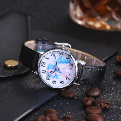Montre Licorne Crinière Bleu
