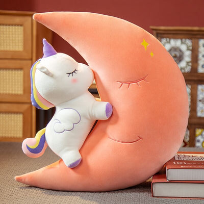 Peluche Licorne sur la Lune