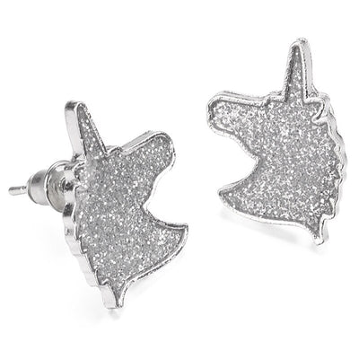 Boucles d'Oreilles Licorne à Paillettes