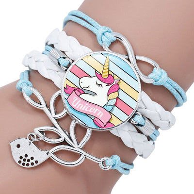 Bracelet Licorne Tressé "Love"