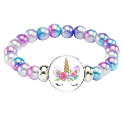 Bracelet Licorne Perles Multicolores