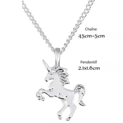 Collier Licorne Avec Pendentif