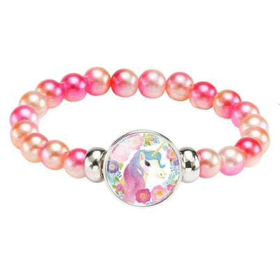 Bracelet Licorne Perles Brillantes