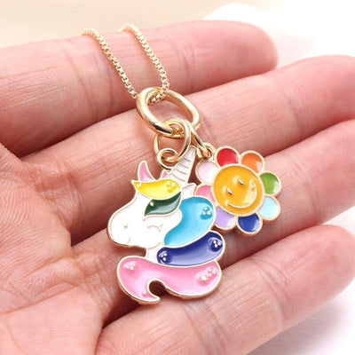 Collier Licorne Colorée