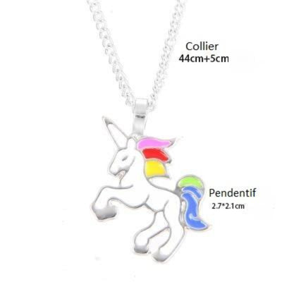 Collier Licorne Avec Pendentif
