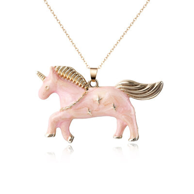 Collier Licorne Émail