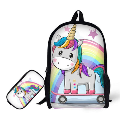 Sac à Dos Licorne avec Trousse