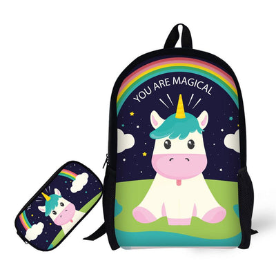 Sac à Dos Licorne avec Trousse