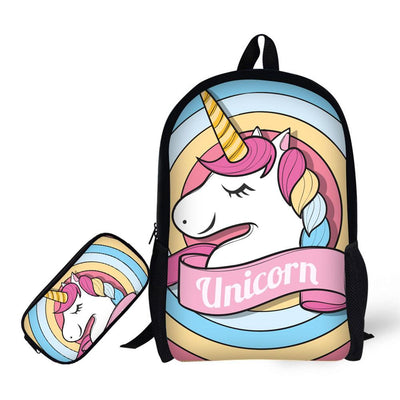 Sac à Dos Licorne avec Trousse