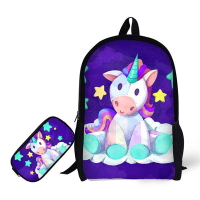 Sac à Dos Licorne avec Trousse