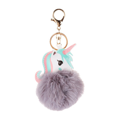 Porte-Clés Licorne avec Pompon