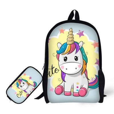 Sac à Dos Licorne avec Trousse