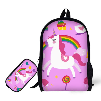Sac à Dos Licorne avec Trousse