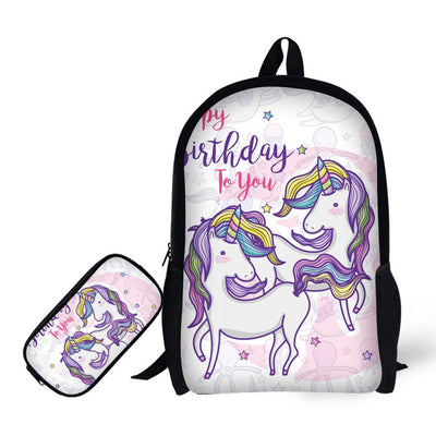 Sac à Dos Licorne avec Trousse