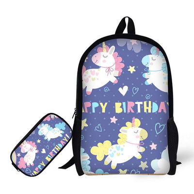 Sac à Dos Licorne avec Trousse