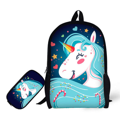 Sac à Dos Licorne avec Trousse