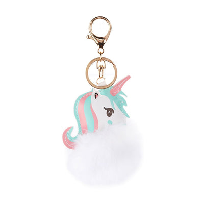 Porte-Clés Licorne avec Pompon