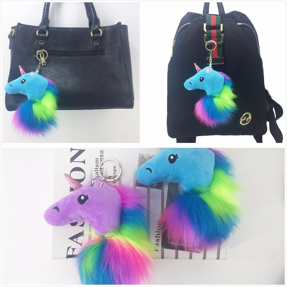 3 Porte-clés Licorne En Peluche – Mignon Jouet Pour Filles, Cadeau Idéal Pour Sacs Et Clés