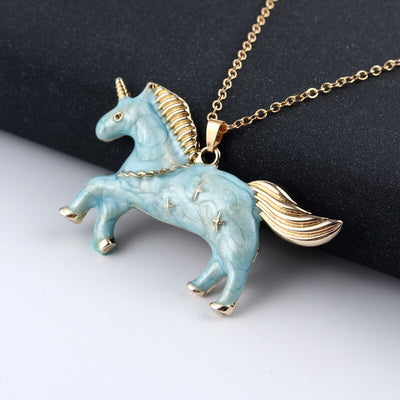 Collier Licorne Émail