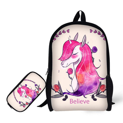 Sac à Dos Licorne avec Trousse