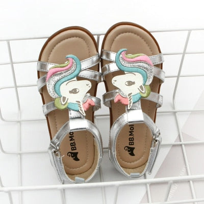 Sandale Licorne Argentée