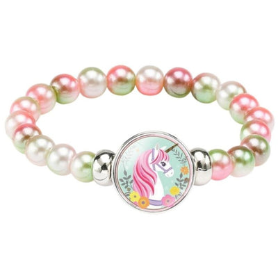 Bracelet Licorne Perles Brillantes