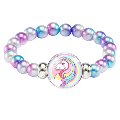 Bracelet Licorne Perles Brillantes