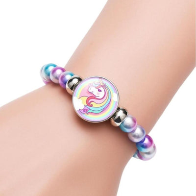 Bracelet Licorne Perles Brillantes