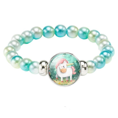 Bracelet Licorne Perles Brillantes