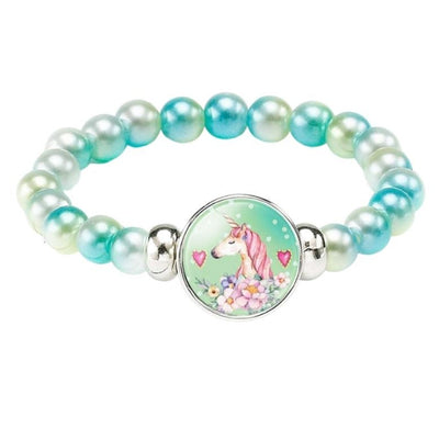 Bracelet Licorne Perles Brillantes